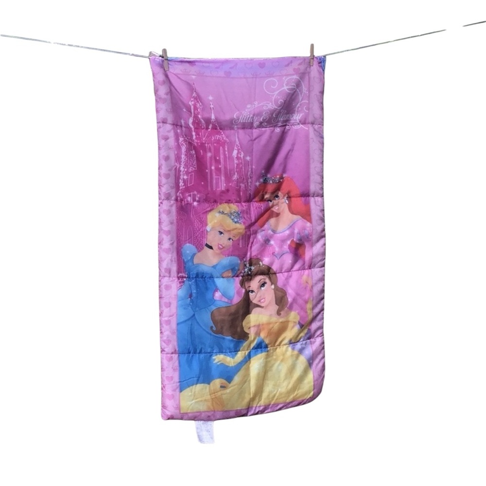 Disney Princess Cinderella Belle Ariel‎ Pink Sleeping Bag Sleep Sack